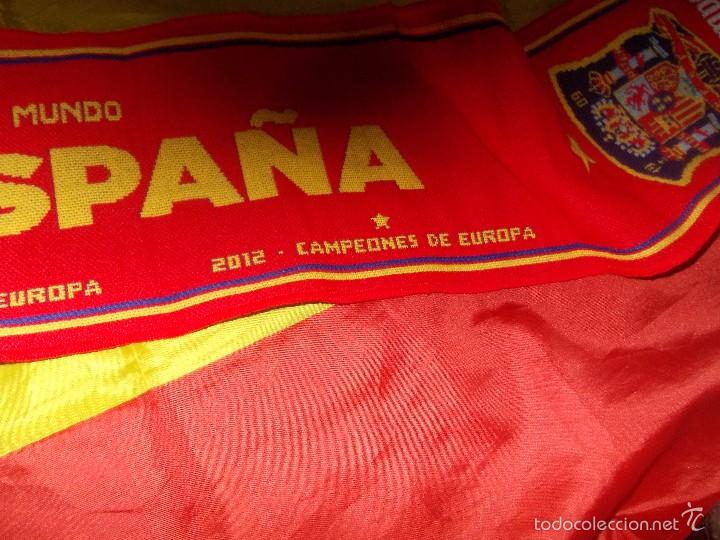 Coleccionismo deportivo: bufanda y bandera de espa&ntilde;a - Foto 6
