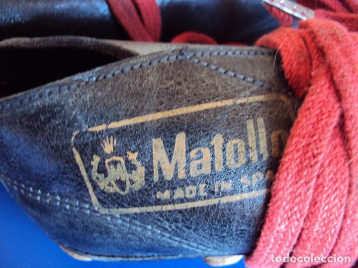 Coleccionismo deportivo: (F-161266)ANTIGUAS BOTAS DE FOOT-BALL , MARCA MATOLLO - Foto 5