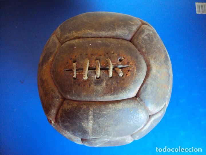 Coleccionismo deportivo: (F-170146)ANTIGUO BALON CORDADO DE 18 PANELES - Foto 2