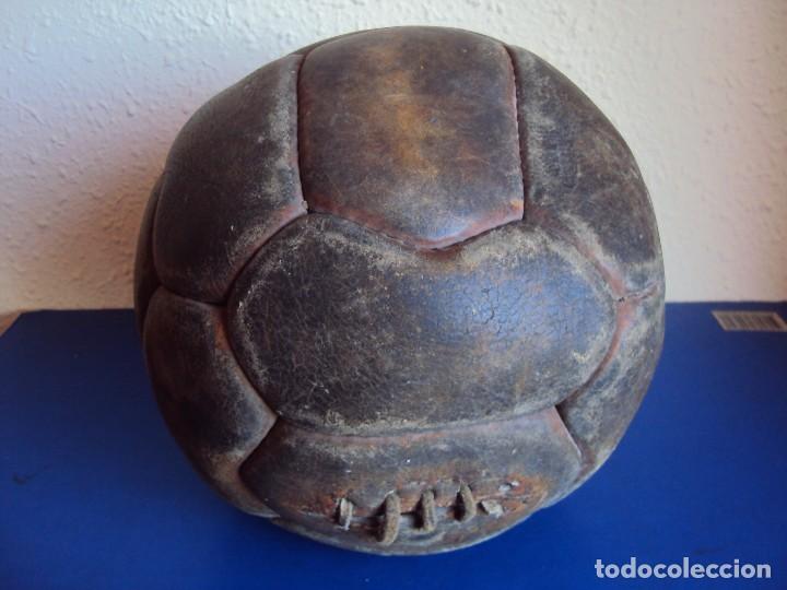 Coleccionismo deportivo: (F-170146)ANTIGUO BALON CORDADO DE 18 PANELES - Foto 4