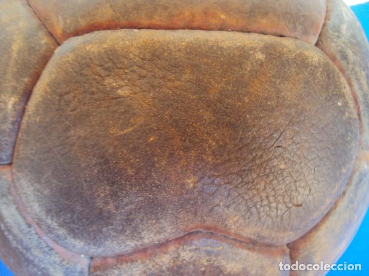 Coleccionismo deportivo: (F-170146)ANTIGUO BALON CORDADO DE 18 PANELES - Foto 5
