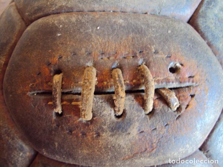 Coleccionismo deportivo: (F-170146)ANTIGUO BALON CORDADO DE 18 PANELES - Foto 6