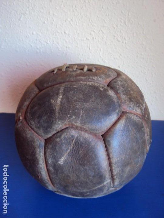 Coleccionismo deportivo: (F-170146)ANTIGUO BALON CORDADO DE 18 PANELES - Foto 3