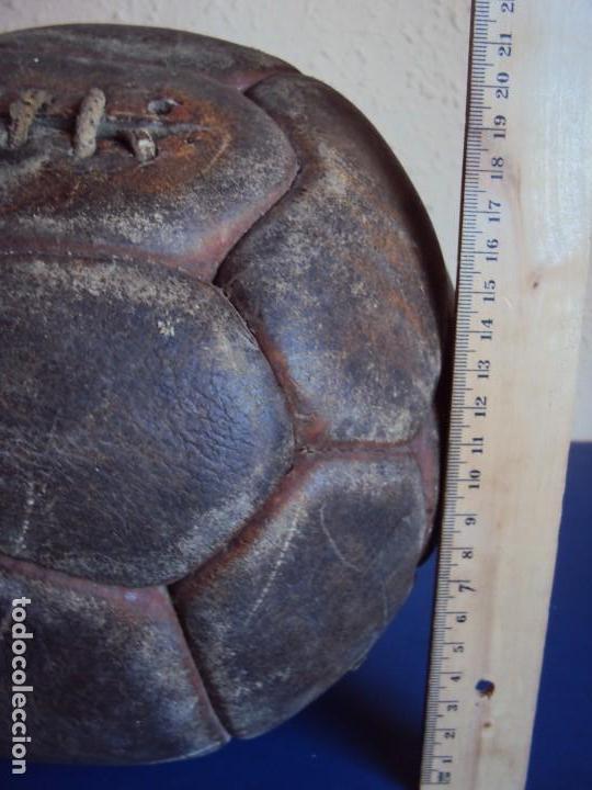 Coleccionismo deportivo: (F-170146)ANTIGUO BALON CORDADO DE 18 PANELES - Foto 7