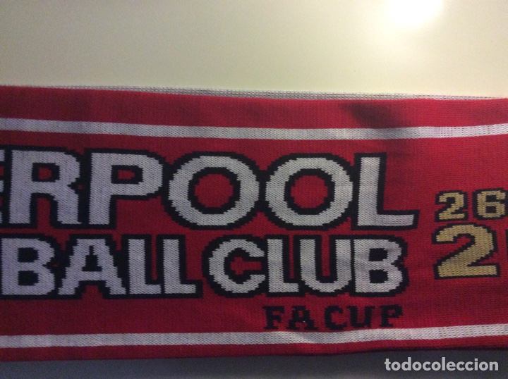 Coleccionismo deportivo: Bufanda liverpool havant waterlooville 2008 - Foto 1