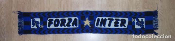 Coleccionismo deportivo: BUFANDA DEL INTER DE MILAN. INTERNAZIONALE. FORZA INTER. TDKDEP14 - Foto 1