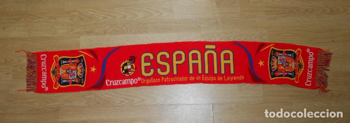 Coleccionismo deportivo: BUFANDA DE ESPA&Ntilde;A CRUZCAMPO. TDKDEP15 - Foto 1