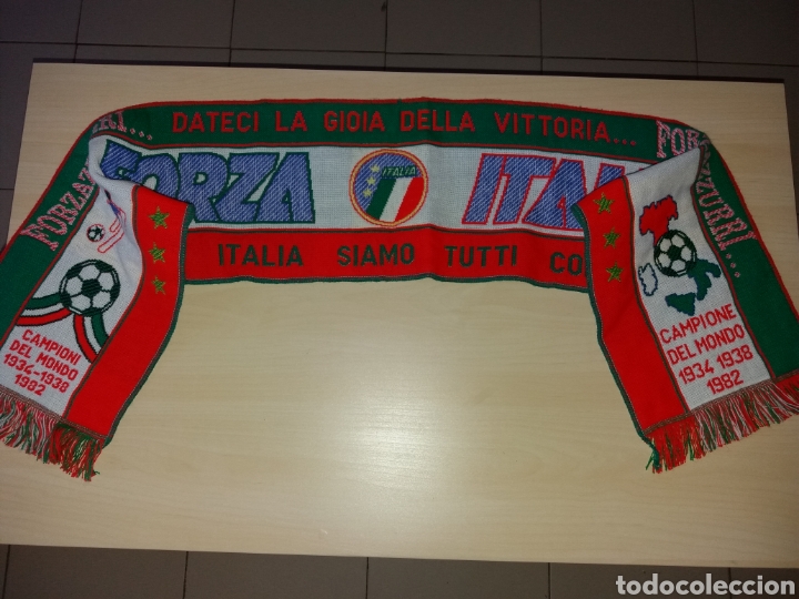Coleccionismo deportivo: Antigua bufanda FORZA ITALIA - Foto 1