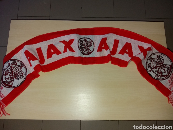 Coleccionismo deportivo: Antigua bufanda AJAX - Foto 1
