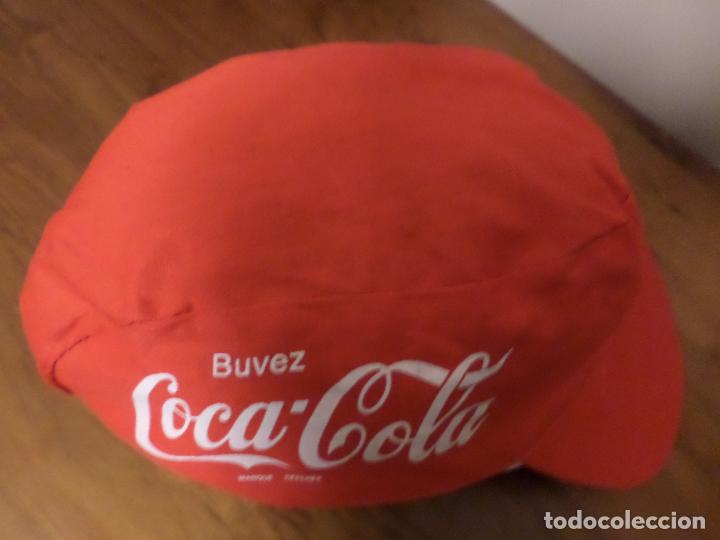 Coleccionismo deportivo: VISERA DE CICLISMO COCA-COLA - Foto 2