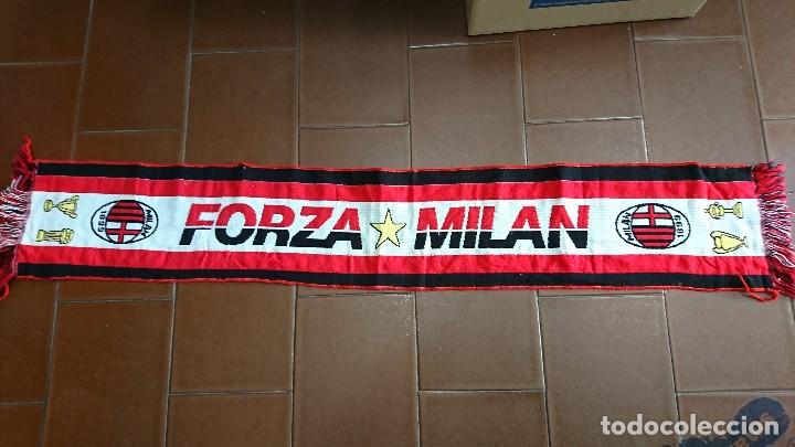 Coleccionismo deportivo: BUFANDA DEL MILAN, MIRAR FOTOS - Foto 1