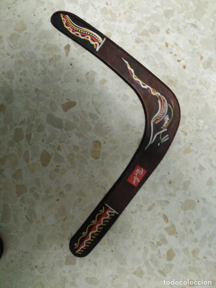 Coleccionismo deportivo: Boomerang con publicidad de ray-ban - Foto 1