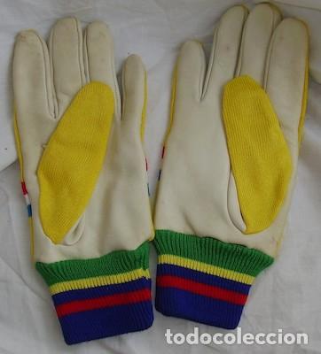 Coleccionismo deportivo: GUANTES DE CICLISTA DE PUNTO Y POLIPIEL - Foto 2