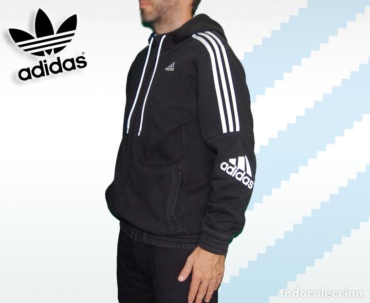Coleccionismo deportivo: Adidas Sudadera Negra Jogging Talla M - Foto 3