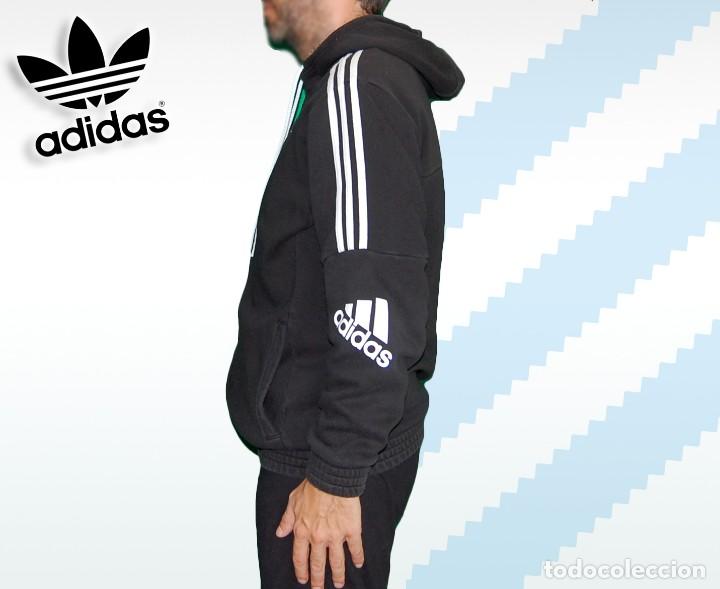 Coleccionismo deportivo: Adidas Sudadera Negra Jogging Talla M - Foto 4