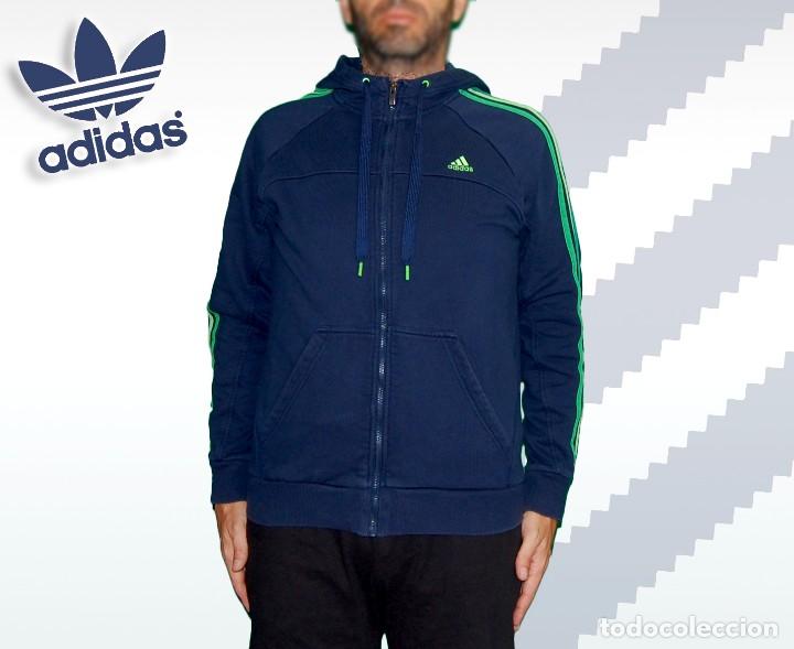 Coleccionismo deportivo: Adidas Sudadera Navy Azul Marino Talla M - Foto 1