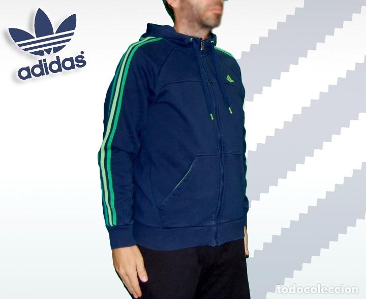 Coleccionismo deportivo: Adidas Sudadera Navy Azul Marino Talla M - Foto 2