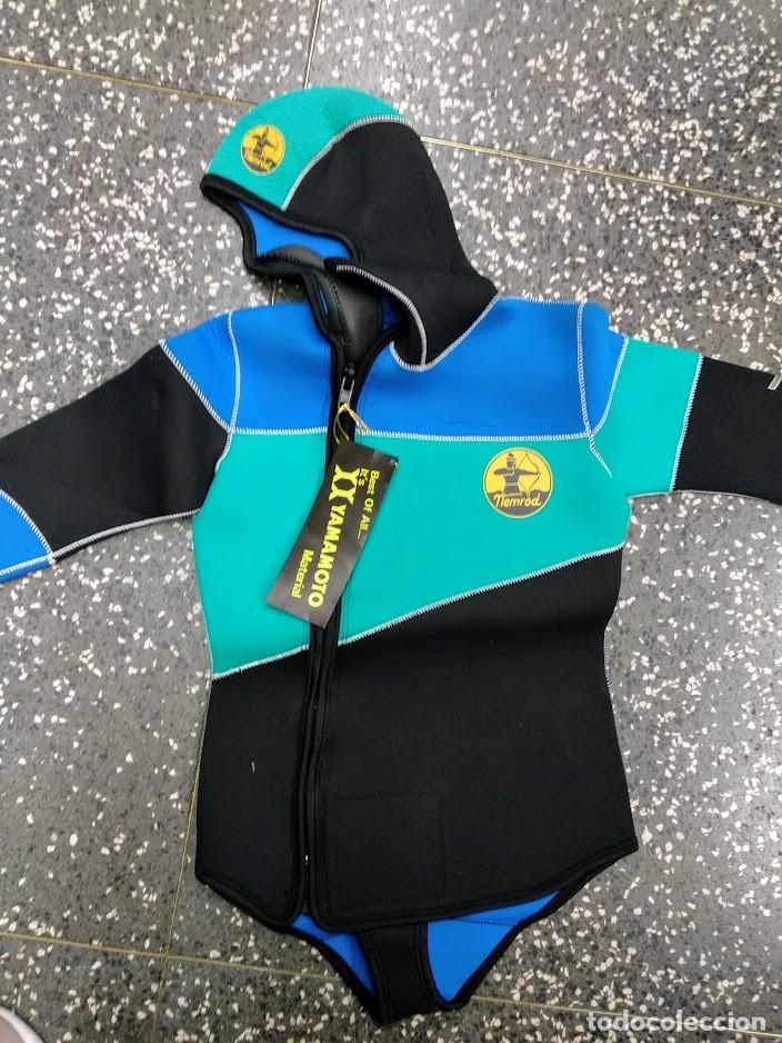 Coleccionismo deportivo: Chaqueta de buceo con capucha Nemrod corfu talla 3 - Foto 1