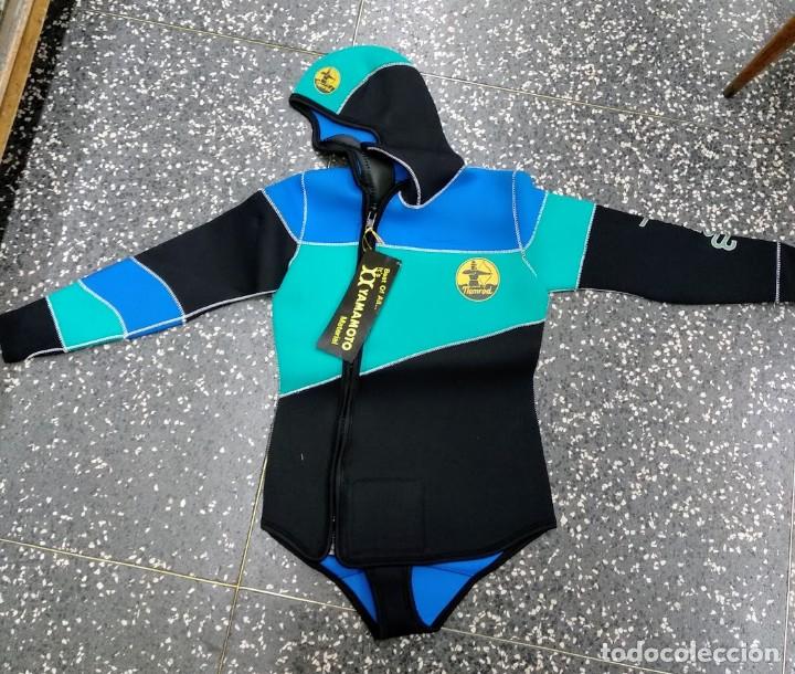 Coleccionismo deportivo: Chaqueta de buceo con capucha Nemrod corfu talla 3 - Foto 2