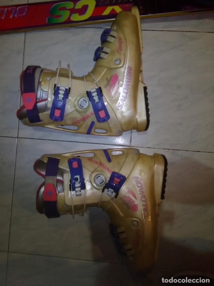 Coleccionismo deportivo: Esqu&iacute;s i botas - Foto 2