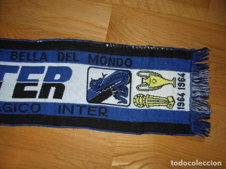 Coleccionismo deportivo: BUFANDA DEL INTER DE MILAN. A&Ntilde;OS 90. FORZA INTER.futbol - Foto 2