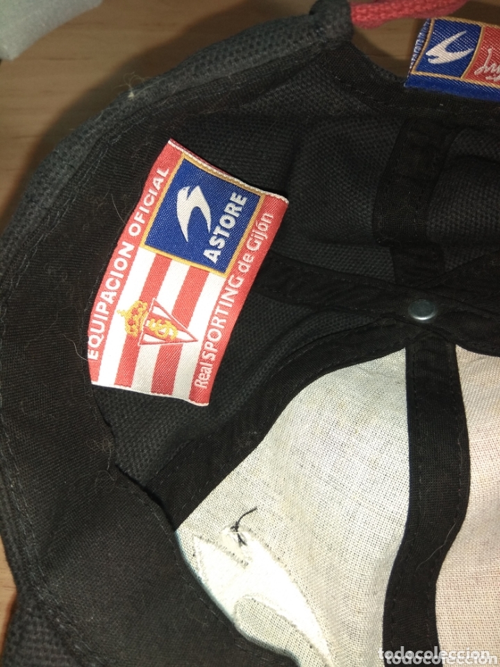 Coleccionismo deportivo: Gorra Sporting de Gij&oacute;n Astore - Foto 5