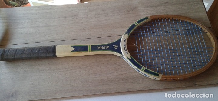 Coleccionismo deportivo: ANTIGUA RAQUETA DE TENIS DE MADERA DUNLOP ALPHA - Foto 1
