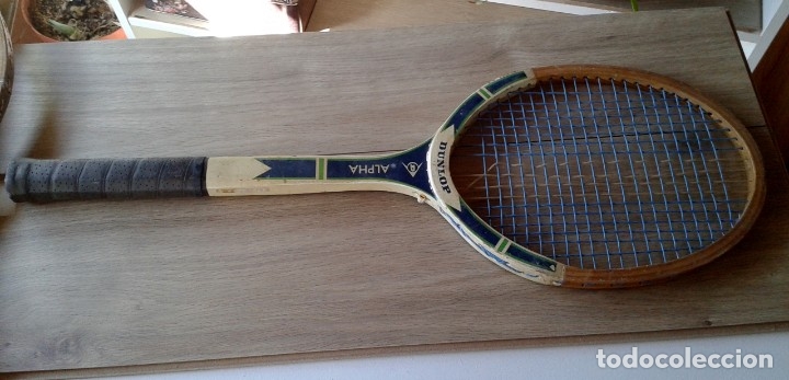 Coleccionismo deportivo: ANTIGUA RAQUETA DE TENIS DE MADERA DUNLOP ALPHA - Foto 3