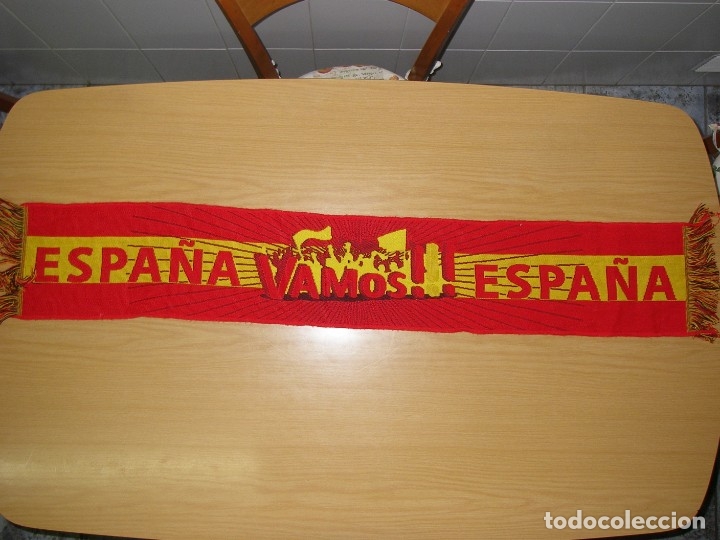 Coleccionismo deportivo: Bufanda VAMOS ESPA&Ntilde;A. 120 X 20 CM. - Foto 1