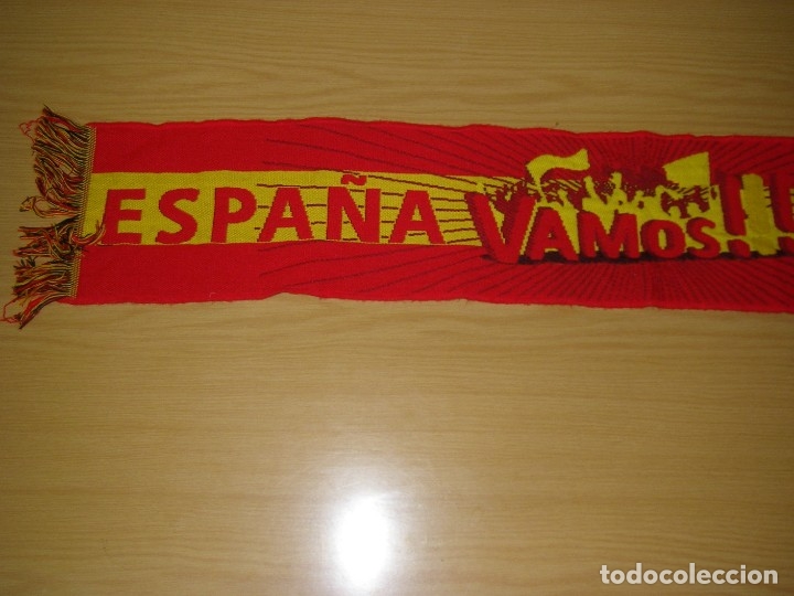 Coleccionismo deportivo: Bufanda VAMOS ESPA&Ntilde;A. 120 X 20 CM. - Foto 2