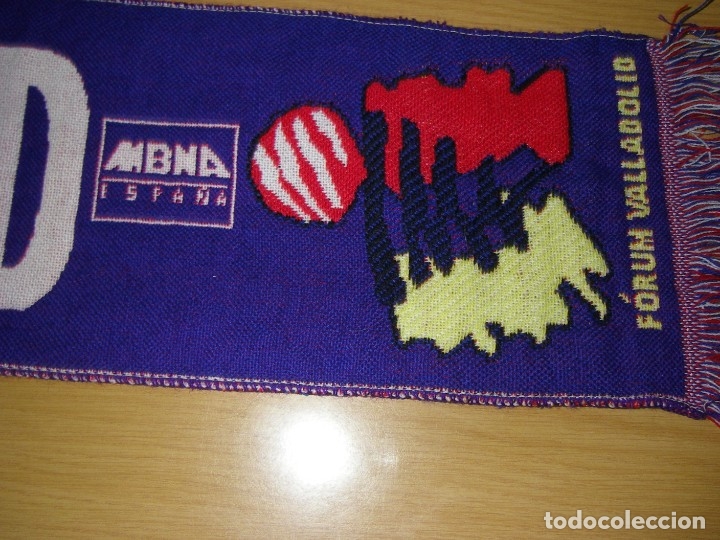 Coleccionismo deportivo: Bufanda de baloncesto FORUM VALLADOLID. 147 X 20 CM. - Foto 4