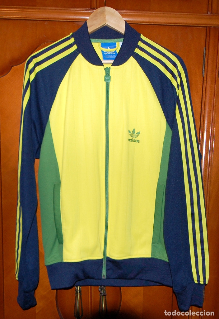 adidas chaqueta tricolor azul, verde amarilla - Compra venta en todocoleccion