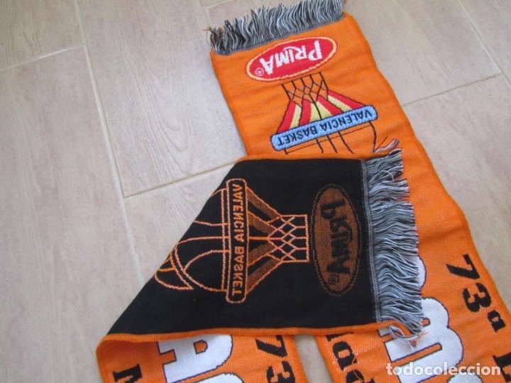 Coleccionismo deportivo: 2 bufandas Basket Pamesa Valencia 73&ordf; Edici&oacute; Copa del Rei 2009 - Foto 11