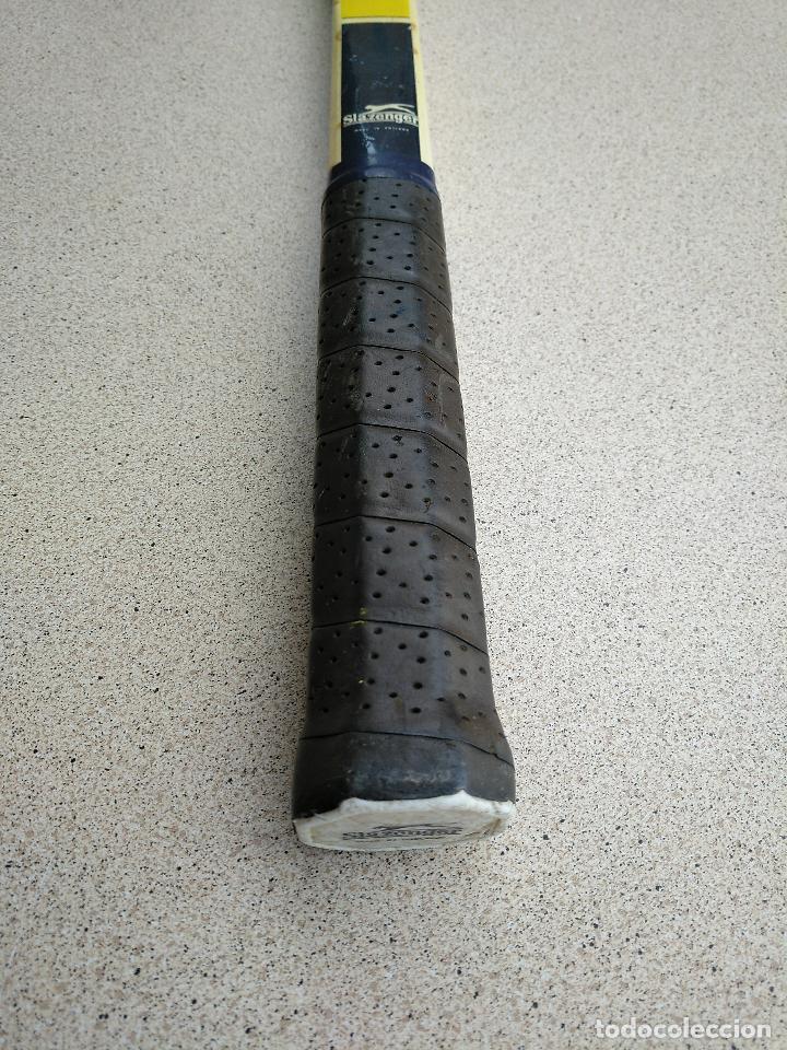 Coleccionismo deportivo: Raqueta de tenis de madera Slazenger - Foto 2