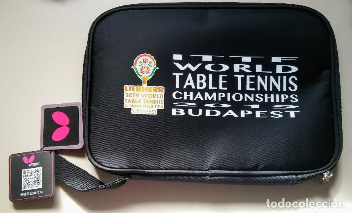 Coleccionismo deportivo: FUNDA TABLE TENIS MUNDIAL 2019 BUDAPEST - Foto 2