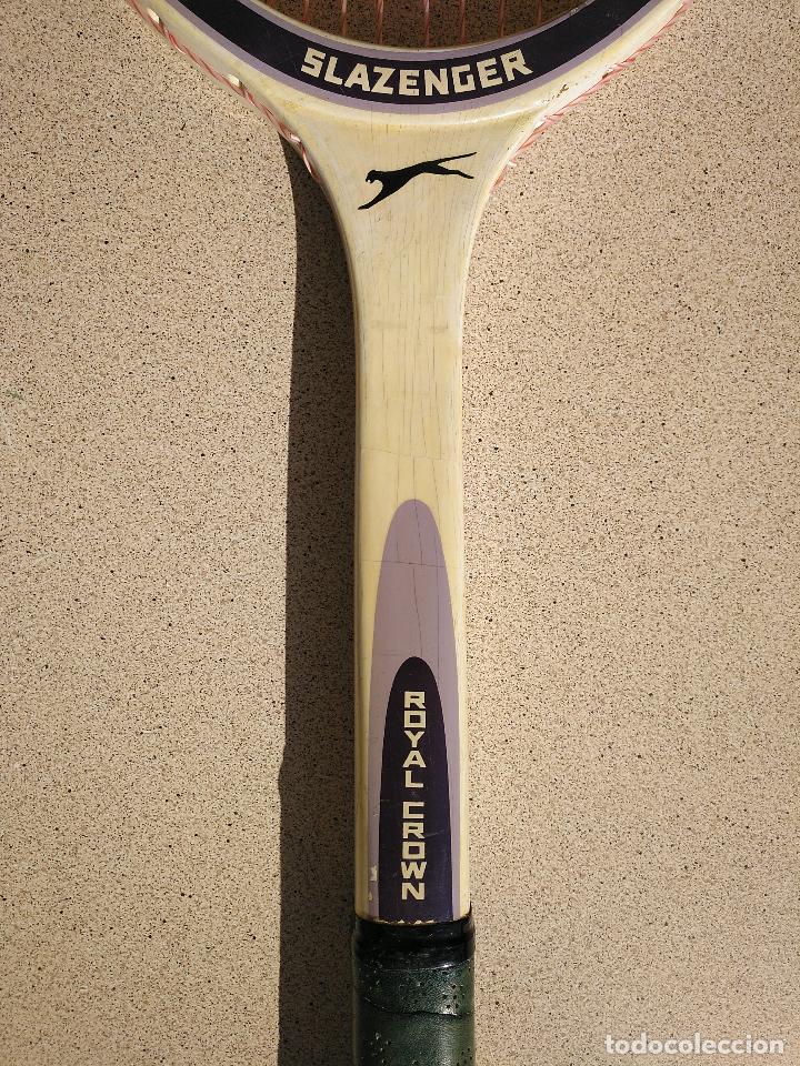 Coleccionismo deportivo: Raqueta de tenis de madera Slazenger Royal Crown - Foto 2