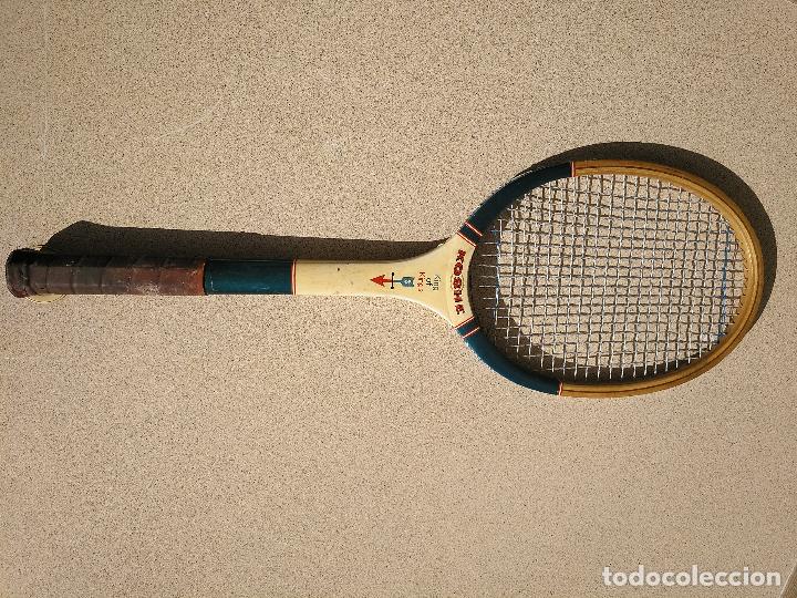 Coleccionismo deportivo: Raqueta de tenis de madera Marca Koshe - Foto 1