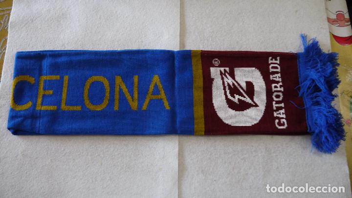 Coleccionismo deportivo: BUFANDA FC BARCELONA / GATORADE - Foto 3