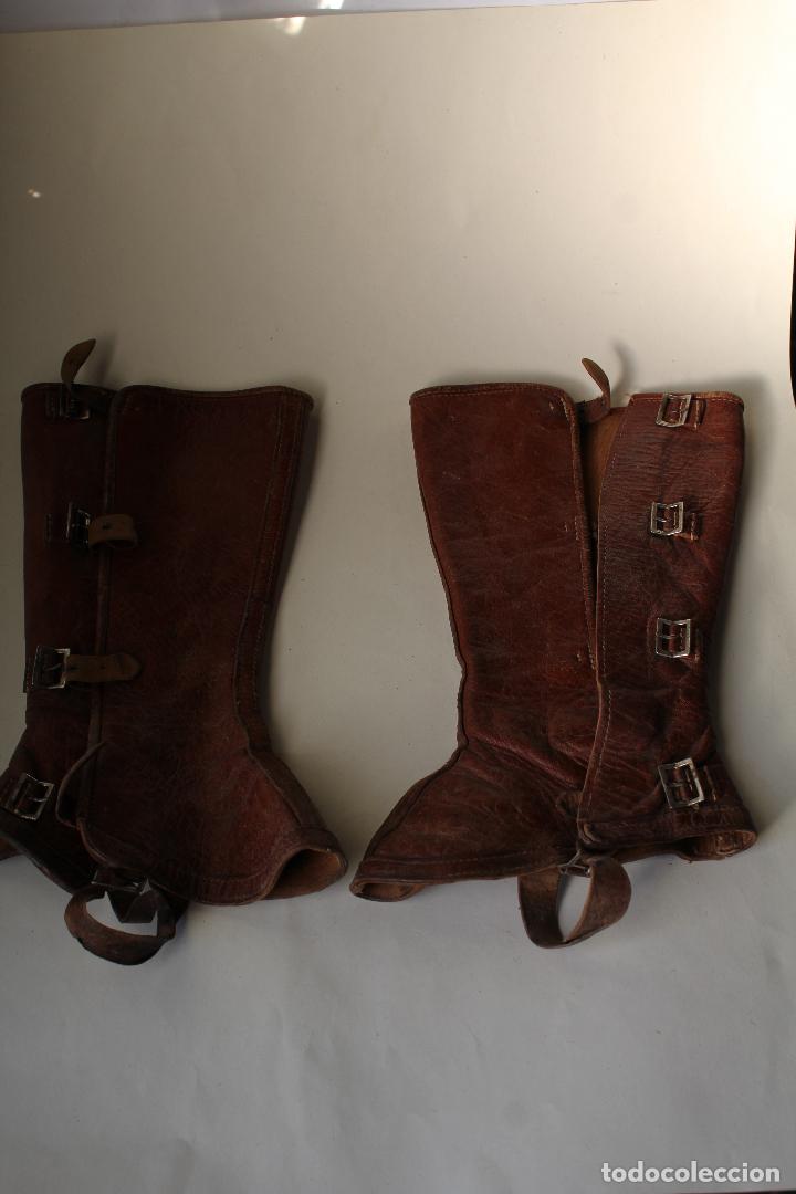 Coleccionismo deportivo: polainas de cuero - botas - para equitaci&oacute;n - Foto 2