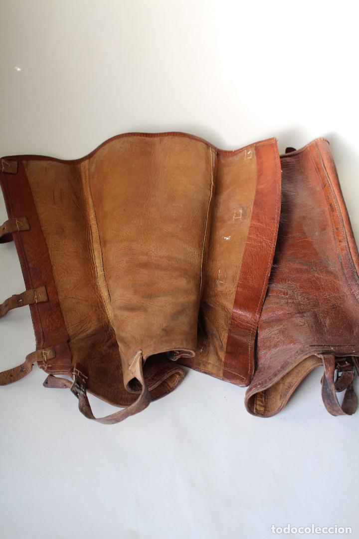 Coleccionismo deportivo: polainas de cuero - botas - para equitaci&oacute;n - Foto 3