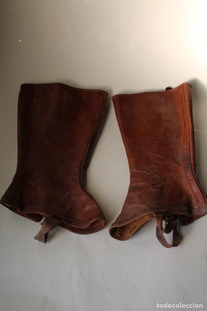 Coleccionismo deportivo: polainas de cuero - botas - para equitaci&oacute;n - Foto 4