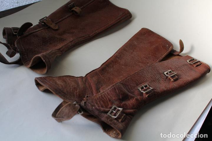 Coleccionismo deportivo: polainas de cuero - botas - para equitaci&oacute;n - Foto 7