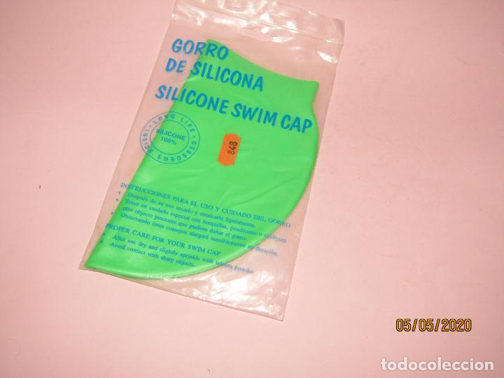 Coleccionismo deportivo: Descatalogado Gorro de Ba&ntilde;o de Silicona - Foto 1