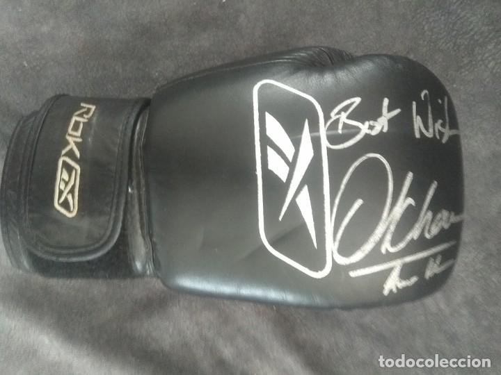 Coleccionismo deportivo: Guante boxeo firmado - Foto 1