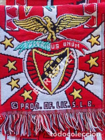 Coleccionismo deportivo: ANTIG&Uuml;A BUFANDA -FOR&Ccedil;A BENFICA - REVERSIBLE - NUEVA SIN ESTRENAR - Foto 3