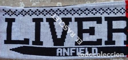 Coleccionismo deportivo: ANTIG&Uuml;A BUFANDA - LIVERPOOL - REVERSIBLE - NUEVA SIN ESTRENAR - Foto 9