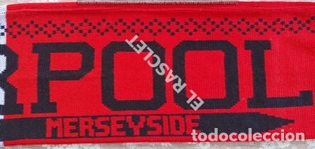 Coleccionismo deportivo: ANTIG&Uuml;A BUFANDA - LIVERPOOL - REVERSIBLE - NUEVA SIN ESTRENAR - Foto 10