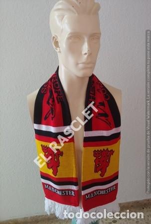Coleccionismo deportivo: ANTIG&Uuml;A BUFANDA - MANCHESTER - REVERSIBLE - NUEVA SIN ESTRENAR - Foto 1