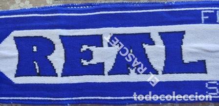 Coleccionismo deportivo: ANTIG&Uuml;A BUFANDA - REAL SOCIEDAD - REVERSIBLE - NUEVA SIN ESTRENAR - Foto 4