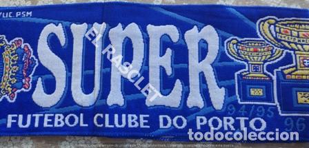 Coleccionismo deportivo: ANTIG&Uuml;A BUFANDA -SUPER PORTO - REVERSIBLE - NUEVA SIN ESTRENAR - Foto 4